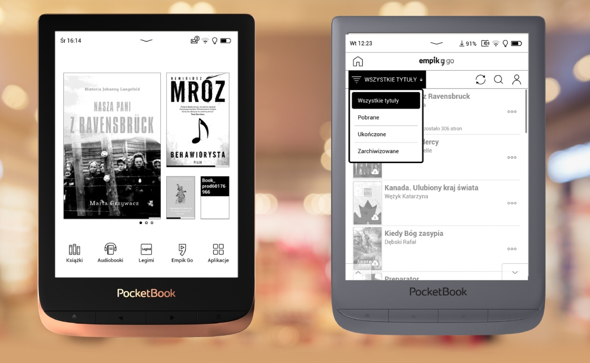 Empik Go na czytniku PocketBook Touch HD 3