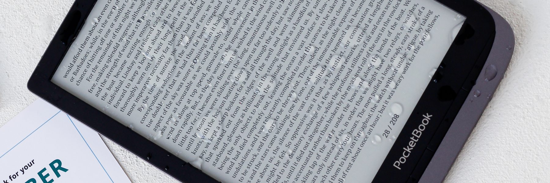 Wodoodporny czytnik e-booków o stopniu ochrony IPX7 lub IPX8: jak dobrze chronione jest Wasze urządzenie?
