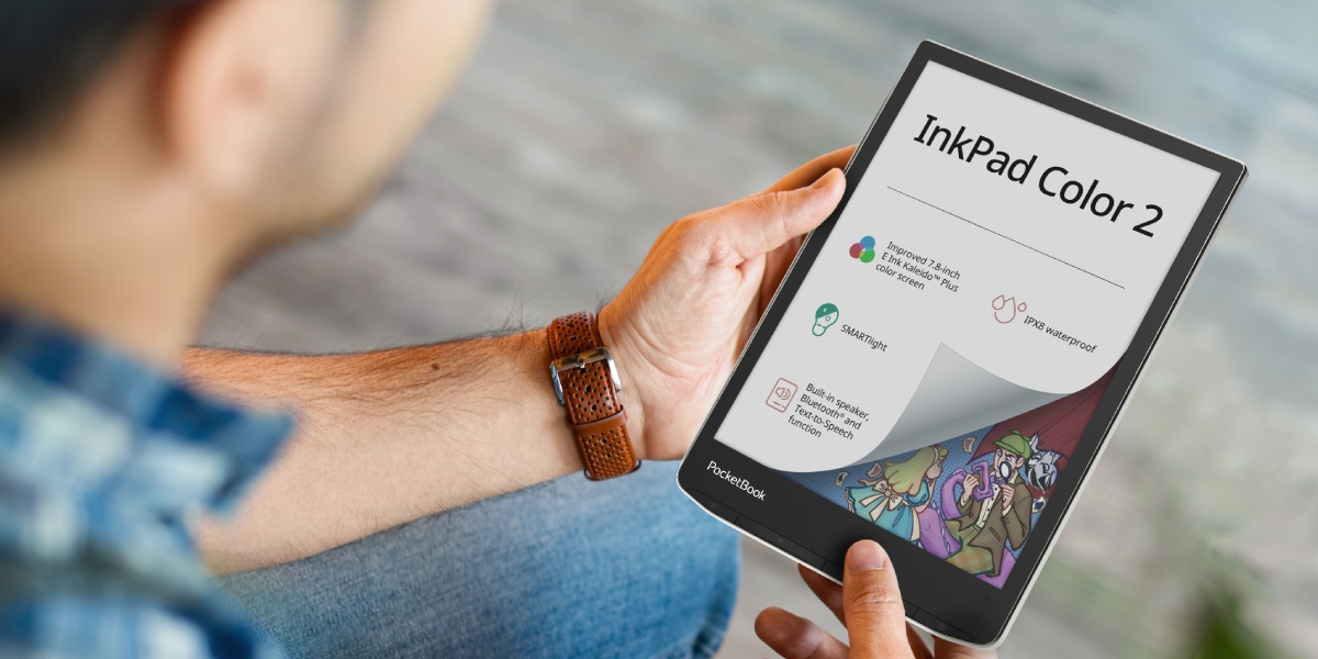 PocketBook InkPad Color 2: ulepszony kolorowy ekran, wodoodporność i wbudowany głośnik